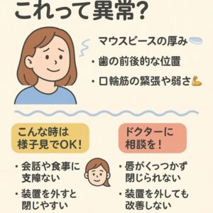 マウスピース矯正口閉じにくい