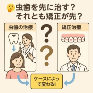 虫歯治療と矯正