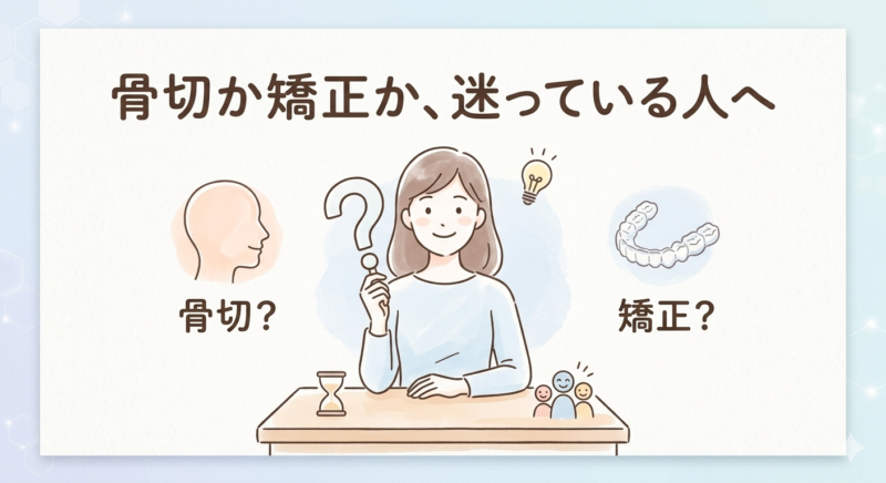 骨切オペ 矯正治療 迷っている方へ