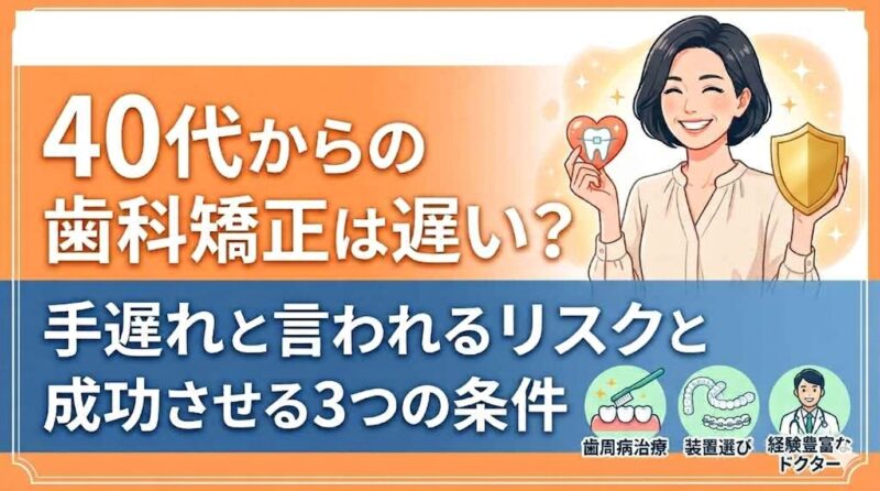 40代でも矯正は遅くない