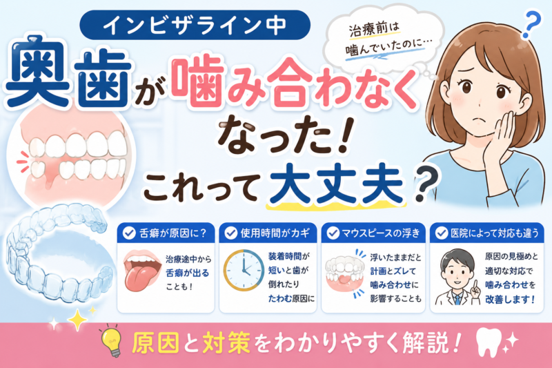 かみ合わせが悪い